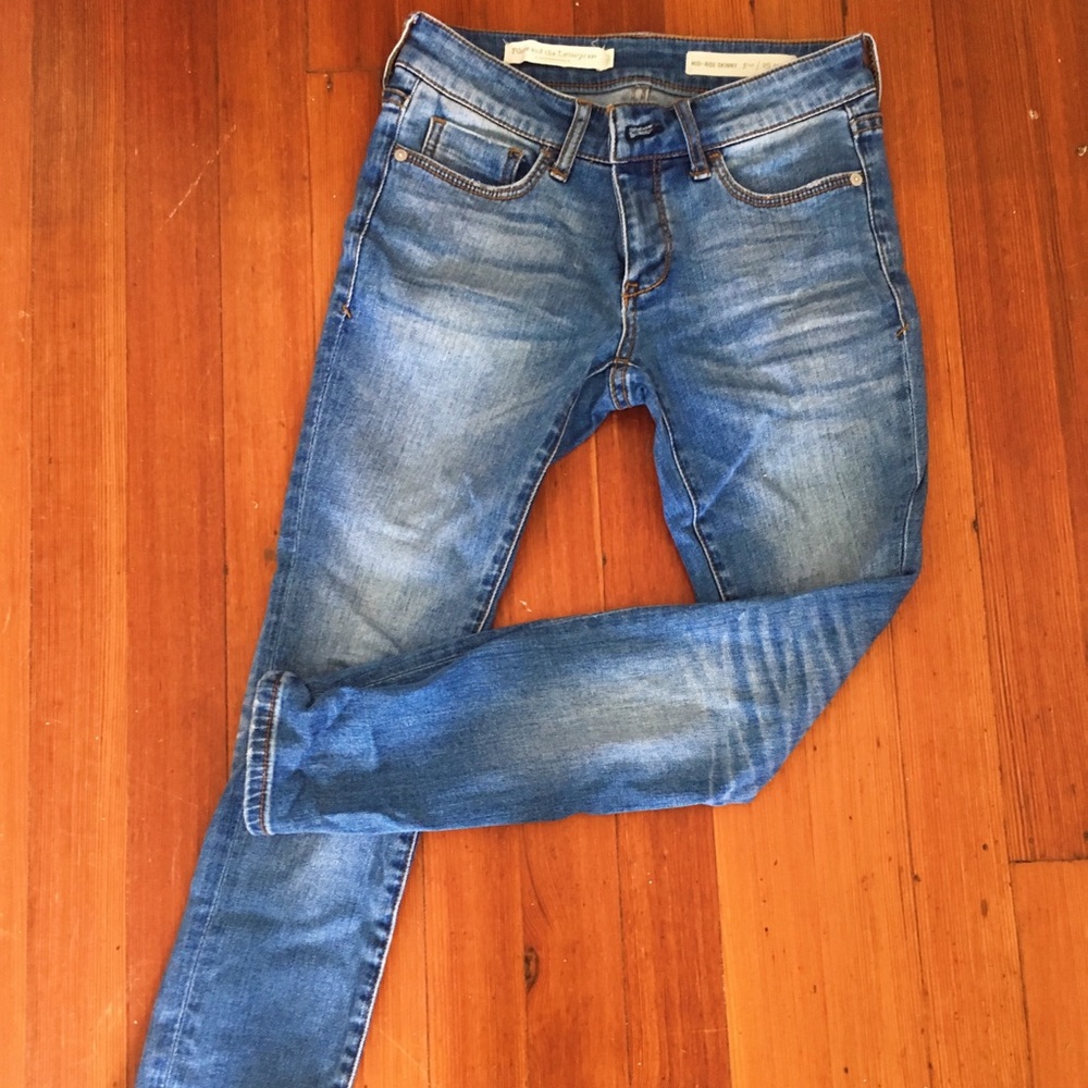 Anthropologie Pilcro Mid-Rise Skinny Jeans 25P